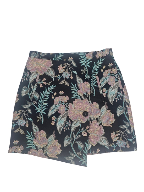 Willow & Clay Dresses & Skirts - Willow & Clay Floral Jacquard Mini Skirt Cottagecore Tapestry Brocade